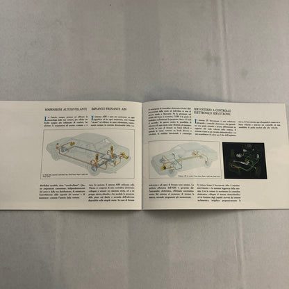 Lancia Thema Station Wagon Car Sales Brochure Catalog ITALIAN Text Turbo 16V