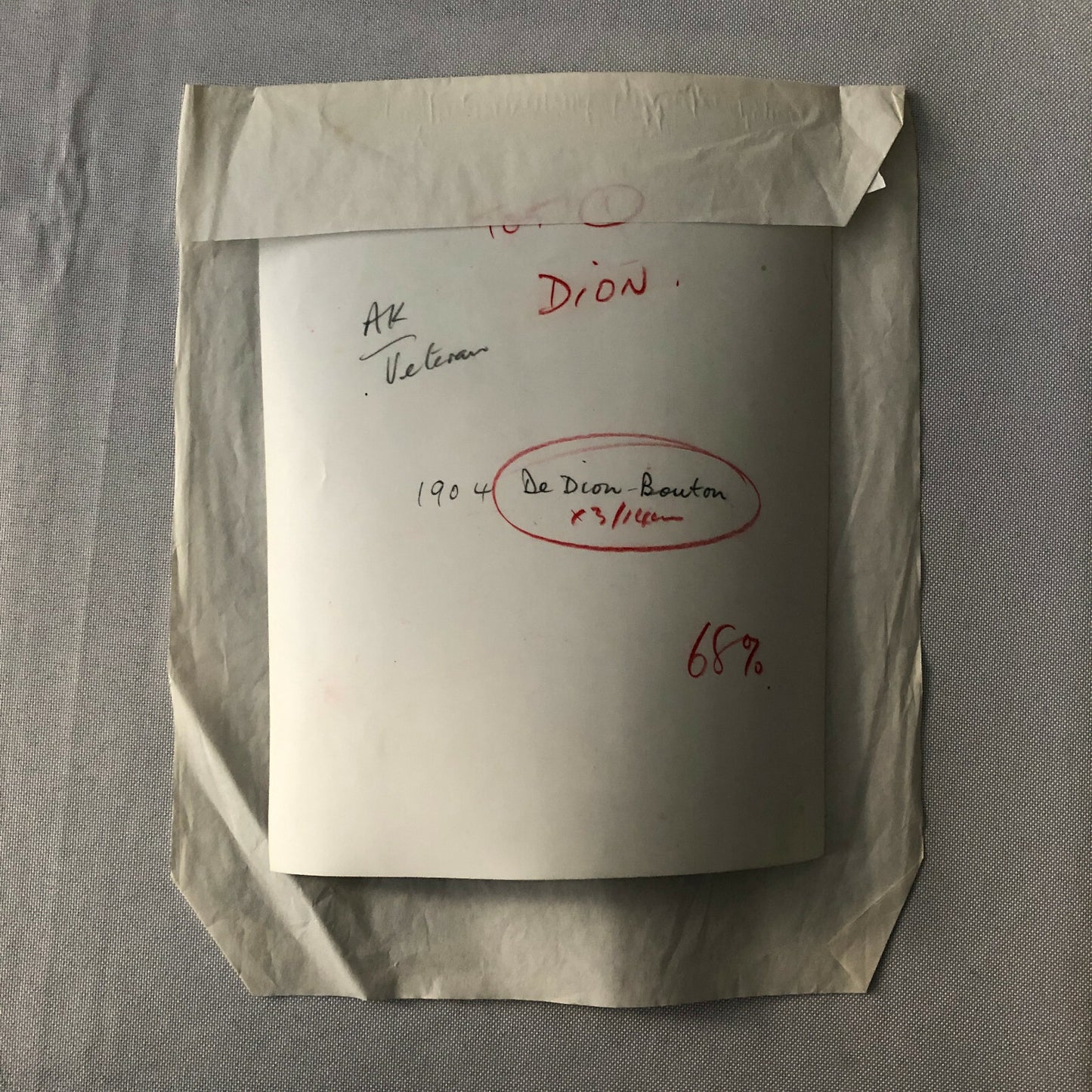 1904 De Dion Bouton Car at Veteran Car Rally Rallye 1982 Photo Photograph Print 