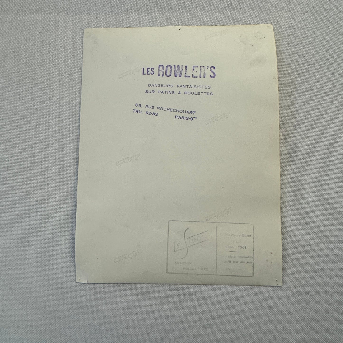 Roller Skating Act Rowlers Circus Act Photo Photograph French France Vintage