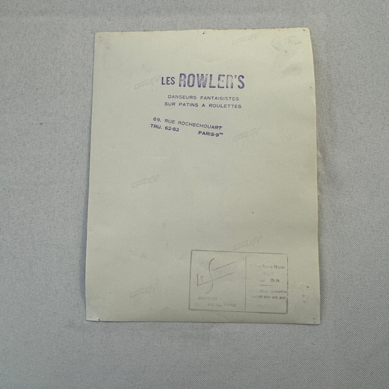 Roller Skating Act Rowlers Circus Act Photo Photograph French France Vintage