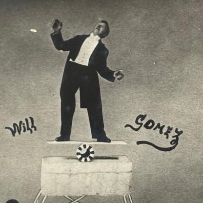 Vintage Circus Acrobat Balancing Act Photo Photograph Will Gomez
