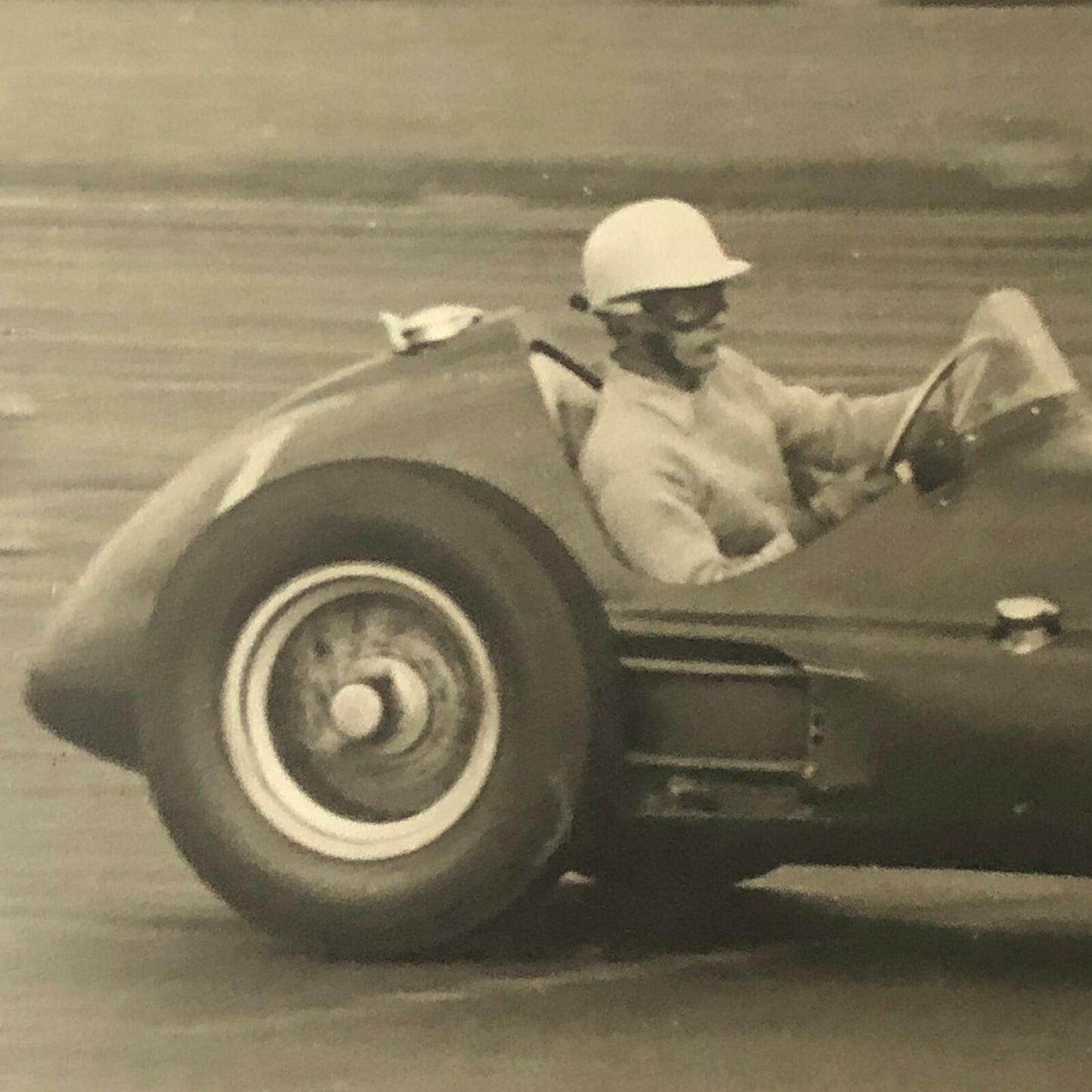 Vintage BRM 1954 Racing Photo Photograph Ron Flockhart Snetterton Spring Meet 