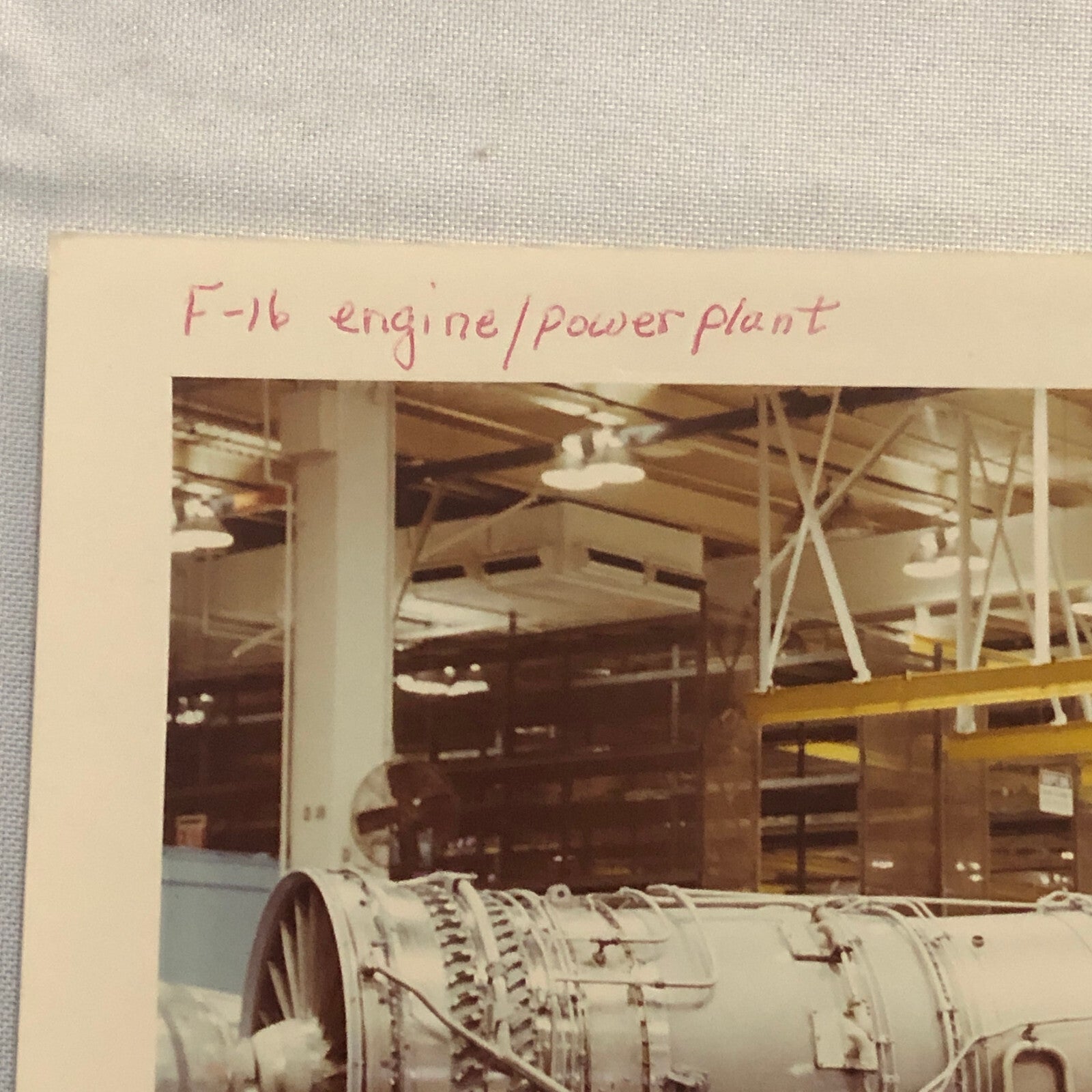 Military F-16 Jet Plane Engine Photo Photograph Print