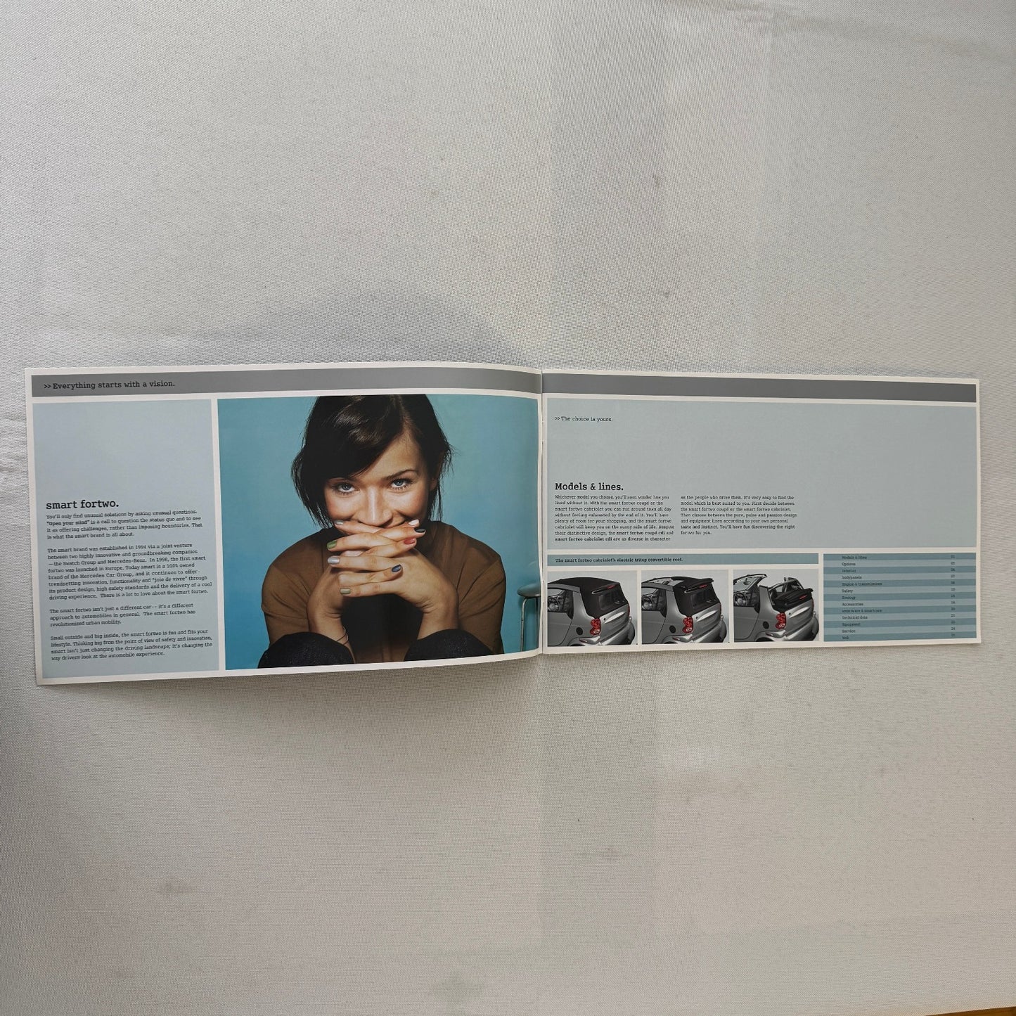 2007 2008 Smart ForTwo Coupe and Cabriolet CDI Sales Brochure Catalog Car