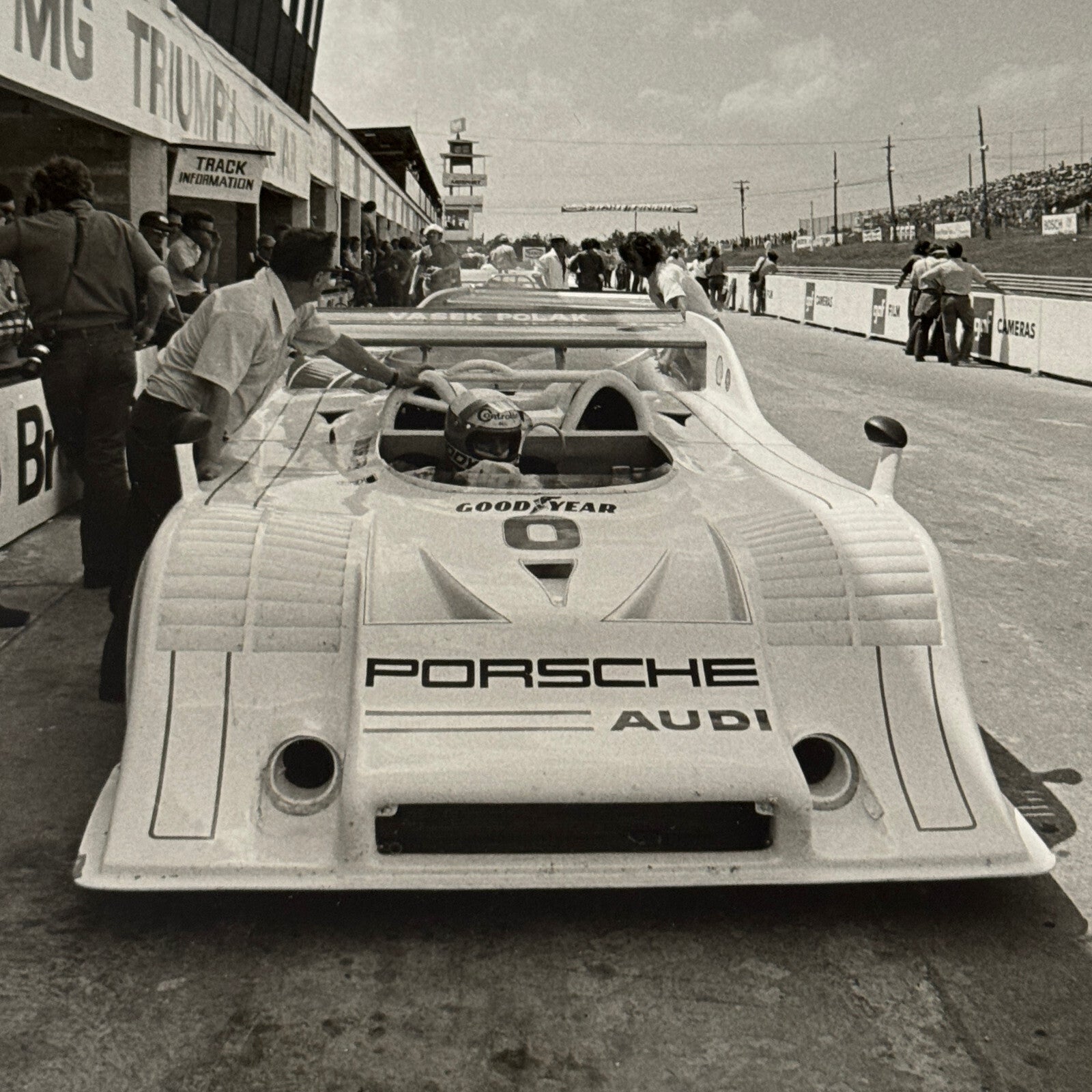 Vintage Porsche Racing Car Photo Photograph Print
