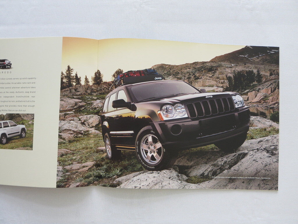 2006 Jeep Grand Cherokee Sales Brochure Laredo Limited Overland SRT8