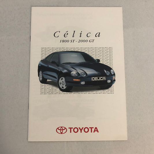 Vintage Toyota Celica Sales Brochure Catalog FRENCH Text European Market France
