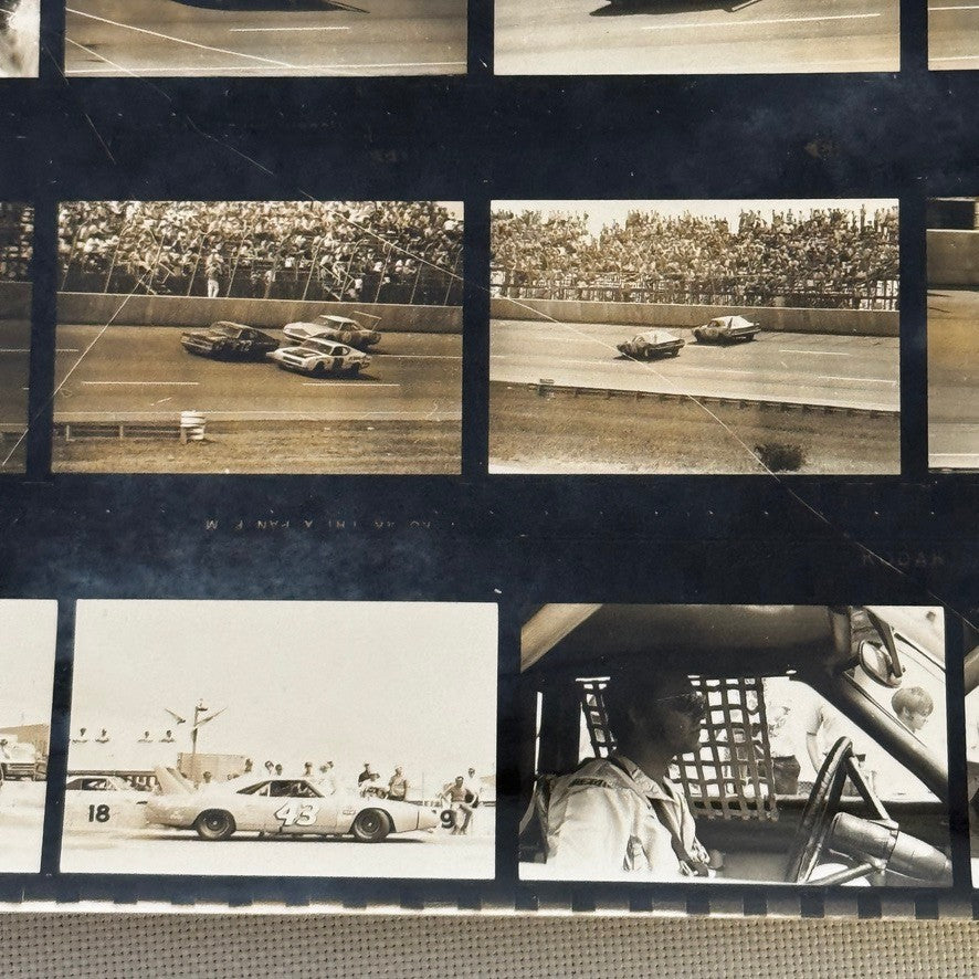 Vintage NASCAR Racing Photo Contact Sheet Motorsport Charger Daytona