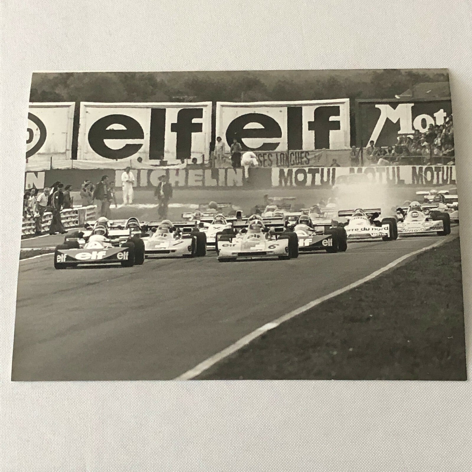 Vintage 1975 Formula 2 F2 Racing Photo Photograph Nogaro Grand Prix Cars 