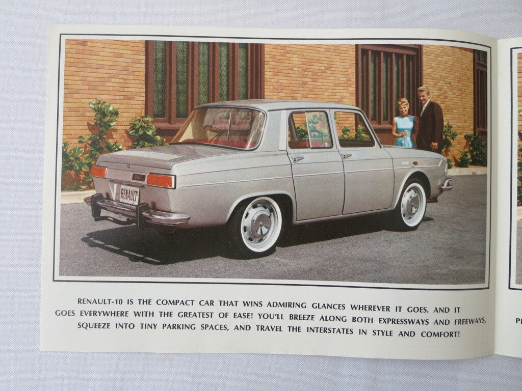 1966 1967 Renault 10 Sales Brochure Catalog Vintage Advertising 