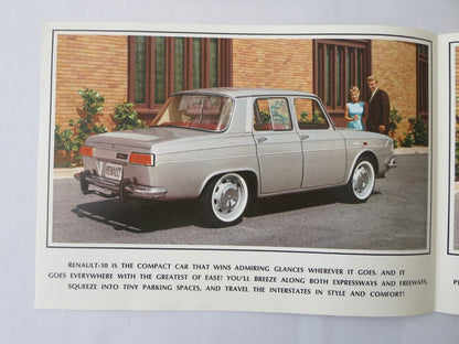 1966 1967 Renault 10 Sales Brochure Catalog Vintage Advertising 