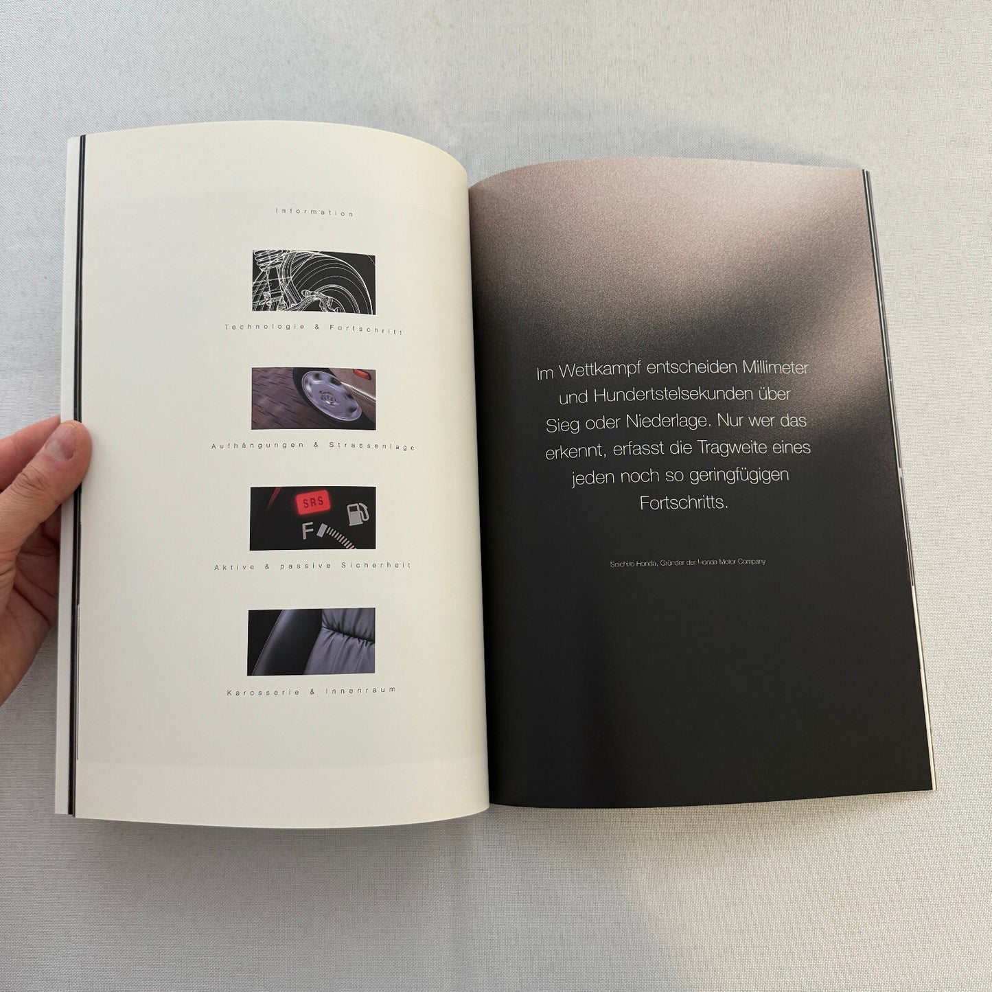 1999 Honda Legend Car Sales Brochure Catalog GERMAN Text European