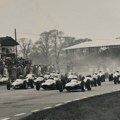 Vintage 1962 Silverstone Trophy Grand Prix Racing Photo Bernard Cahier Jim Clark