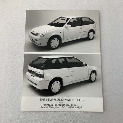 Suzuki Swift 1.3 GTi Factory Press Photo Photograph Print