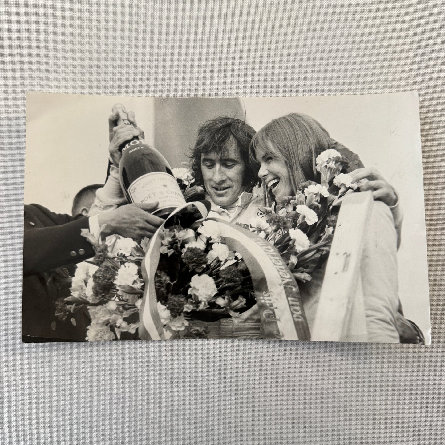Jackie Stewart Racing Driver 1969 Dutch Grand Prix Photo Photograph Vintage