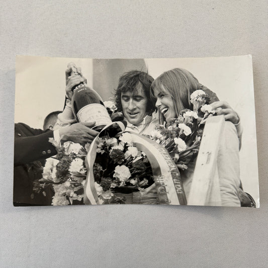 Jackie Stewart Racing Driver 1969 Dutch Grand Prix Photo Photograph Vintage