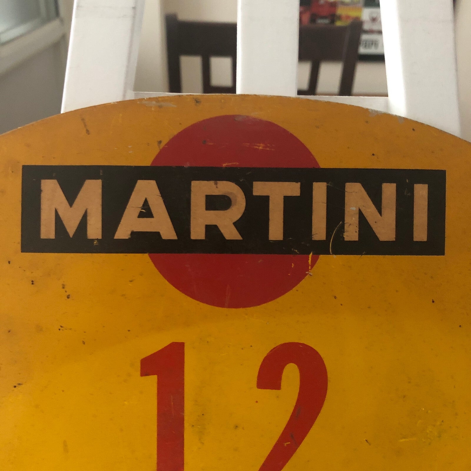 1967 RAC Zuid Brabant Grensrit Car Rally Rallye Participant Plate w/ Martini Ad