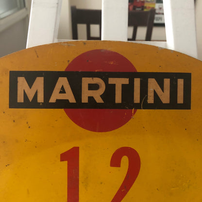 1967 RAC Zuid Brabant Grensrit Car Rally Rallye Participant Plate w/ Martini Ad