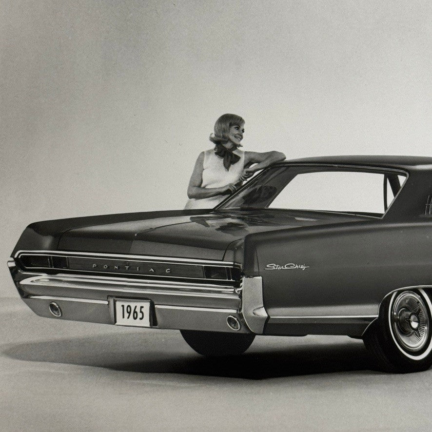 Vintage 1965 Pontiac Star Chief Car Factory Press Photo Photograph Print