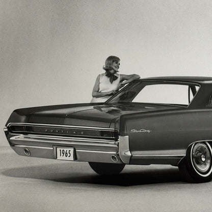Vintage 1965 Pontiac Star Chief Car Factory Press Photo Photograph Print