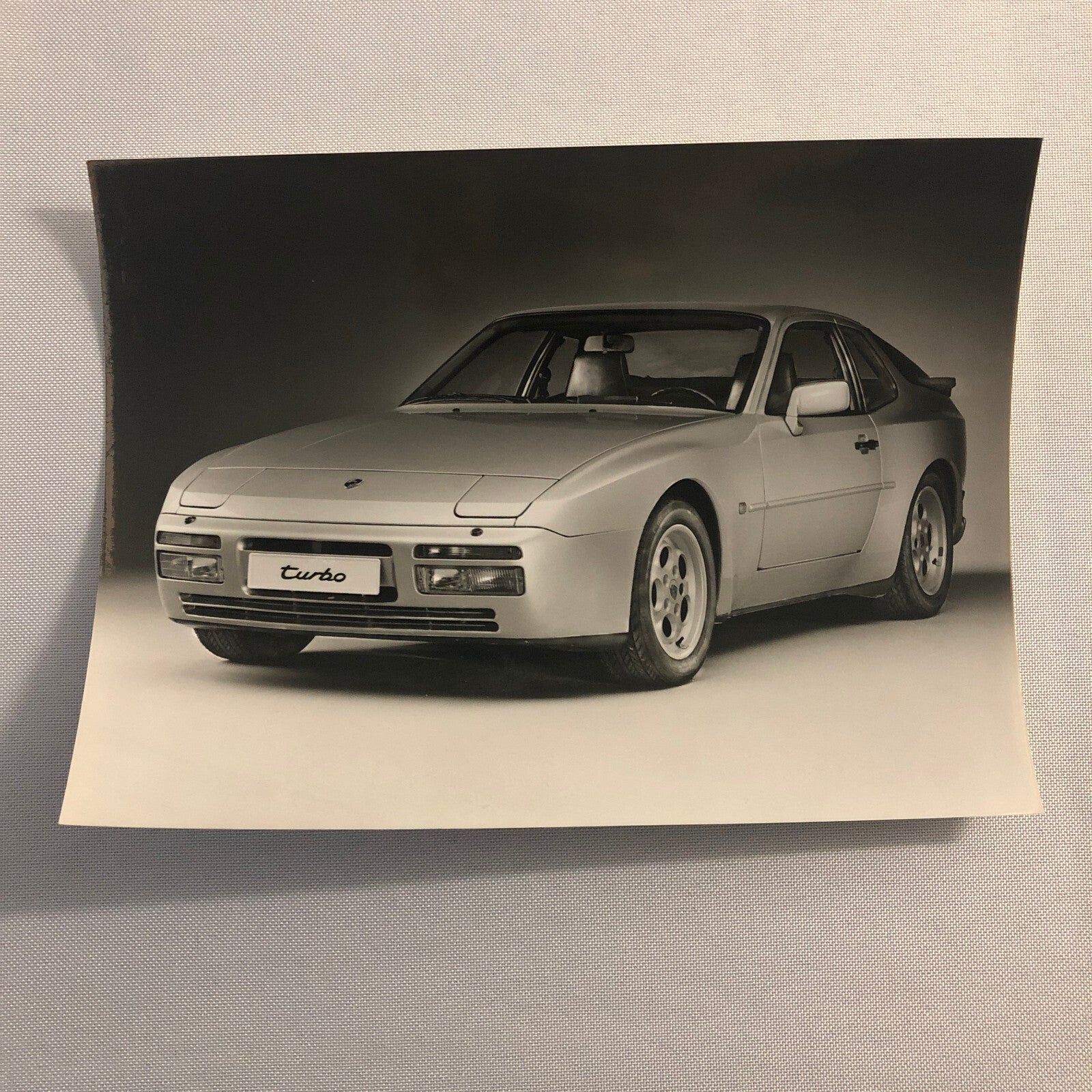 Vintage Porsche 944 Turbo Factory Werkfoto Photograph Press Photo 1985