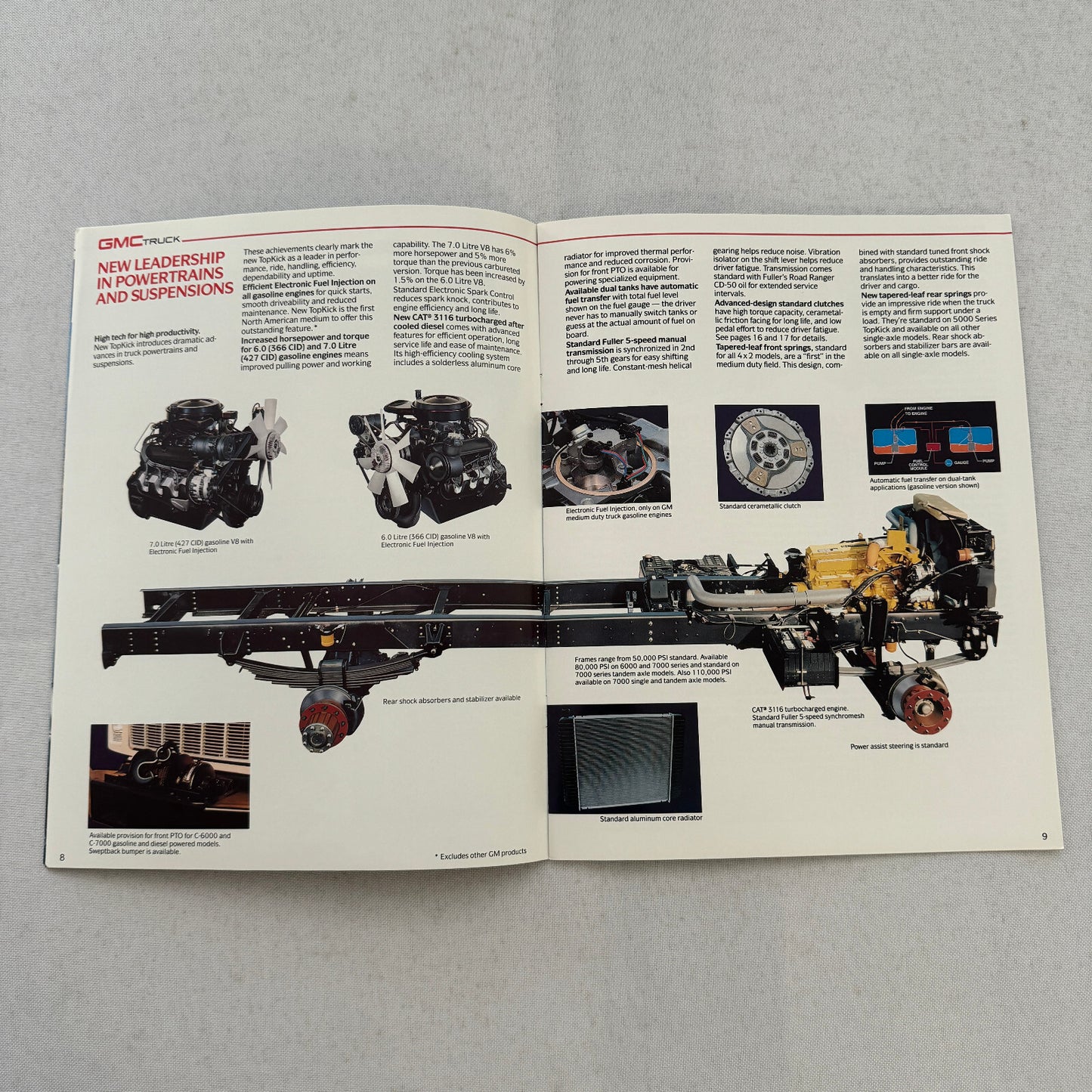 GMC Topkick Truck Sales Brochure Catalog Advertising
