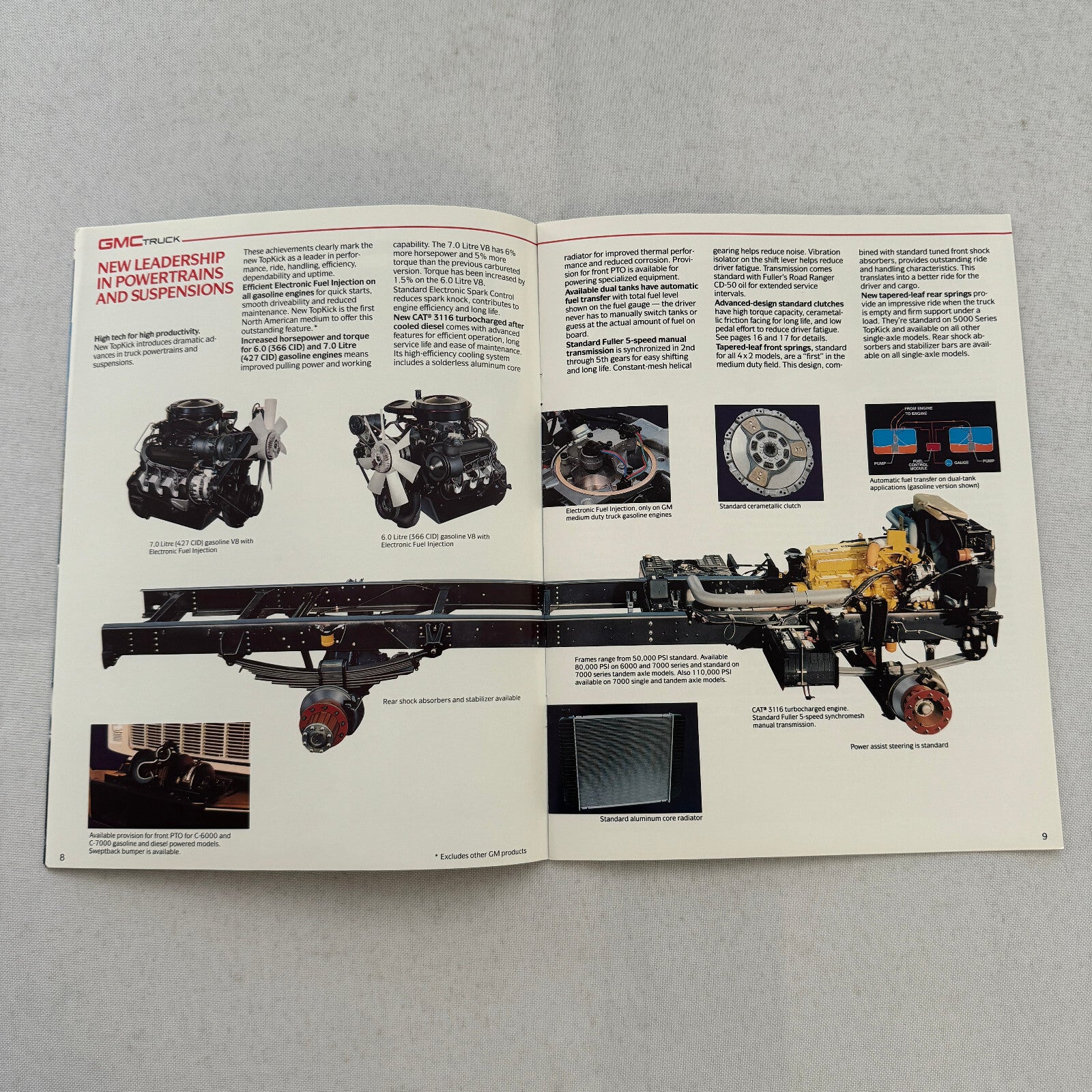 GMC Topkick Truck Sales Brochure Catalog Advertising