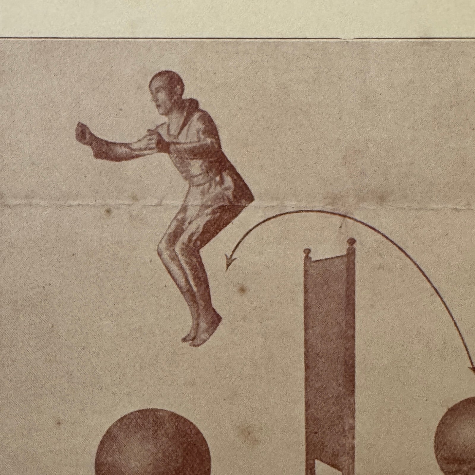 Circus Juggling Balancing Acrobat Act Ottare Vintage Brochure Advertising