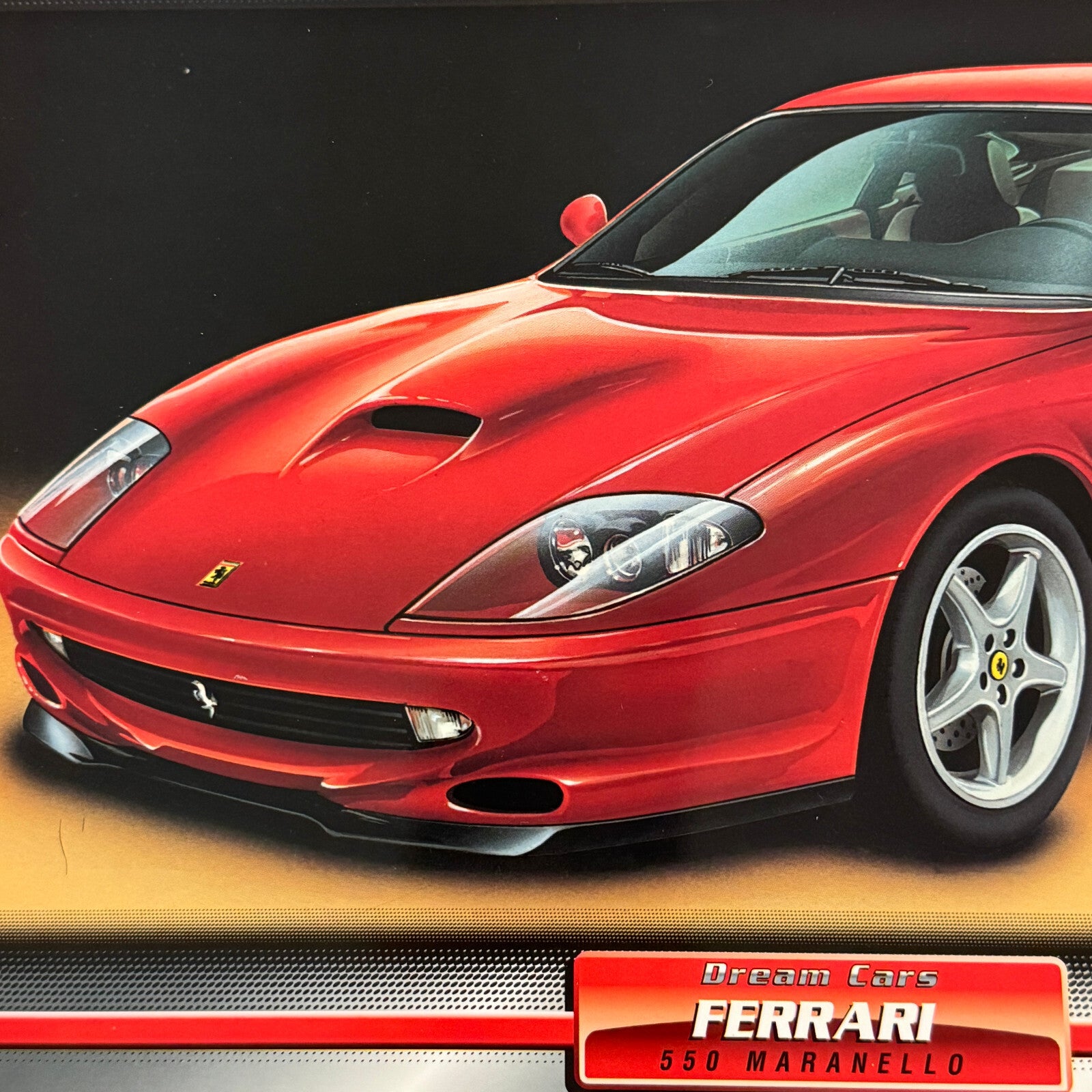 Ferrari 550 Maranello Dream Cars Mini Poster Card Brochure European