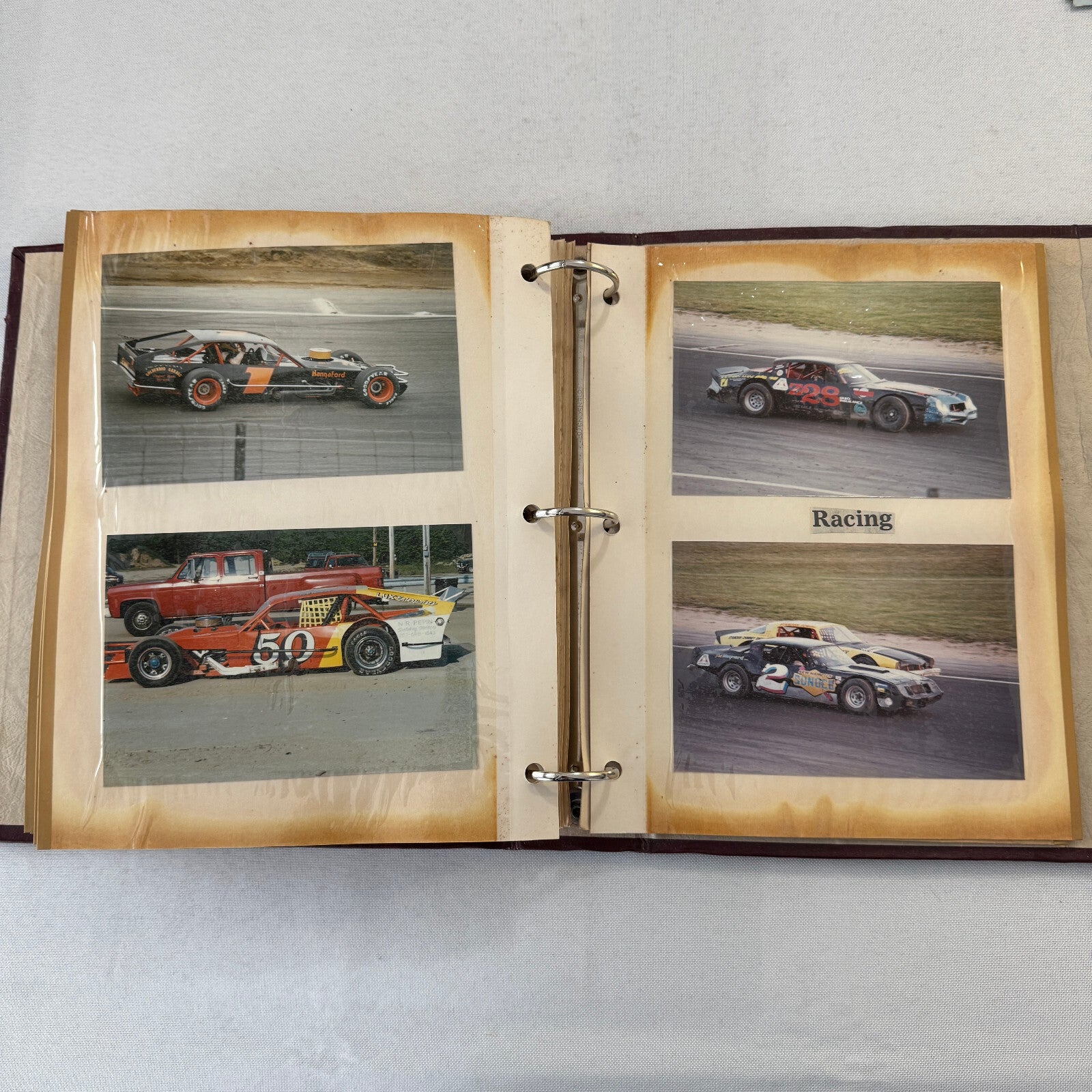 1990 Stock Car Racing Scrapbook Stockcar NASCAR Vintage Over 100 Photographs