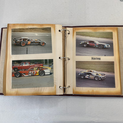 1990 Stock Car Racing Scrapbook Stockcar NASCAR Vintage Over 100 Photographs
