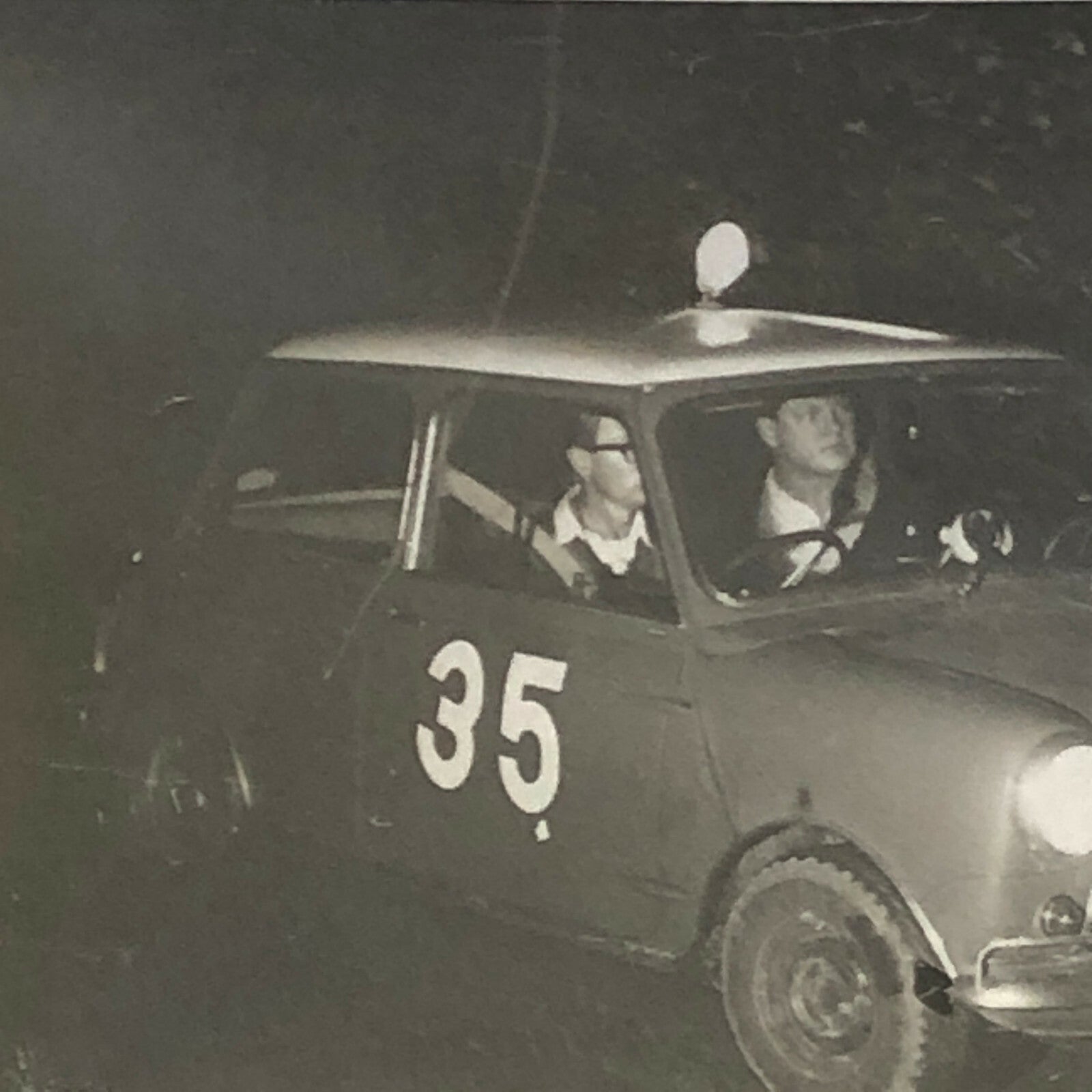 Vintage MINI Racing Car Photo Photograph Print Rally Car ? 