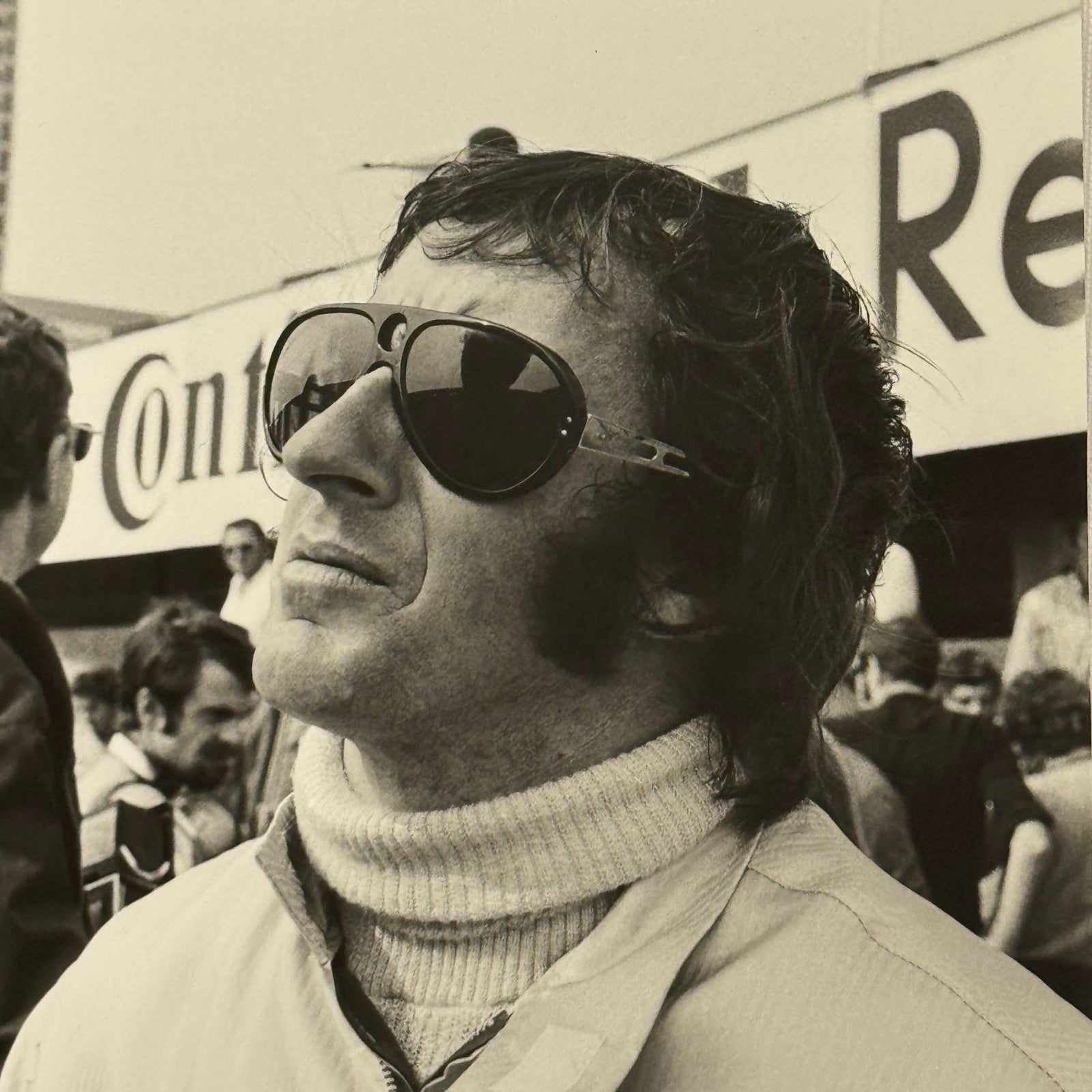 Vintage Racing Photo 1970 German Grand Prix Driver Jackie Stewart Motorsport