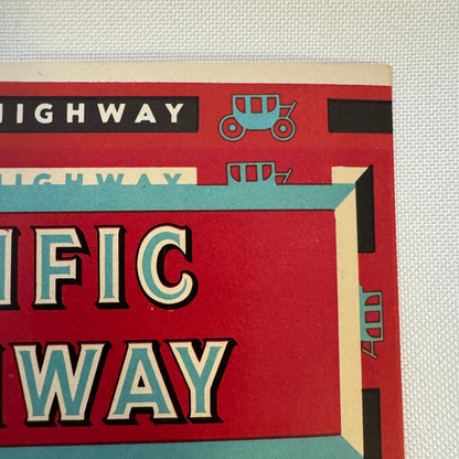 Vintage Pacific Highway Travel Label Tobacco Cigar ?