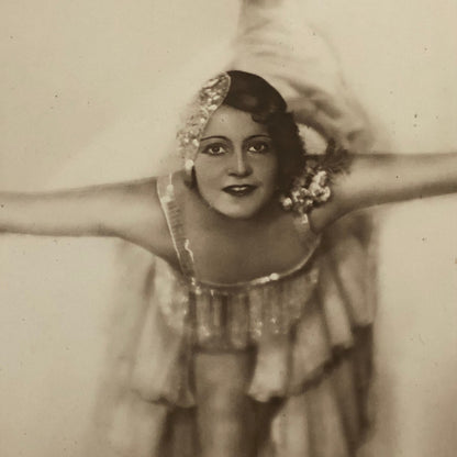 Beautiful Woman Dancer or Circus Performer Photo Photograph Print Vintage