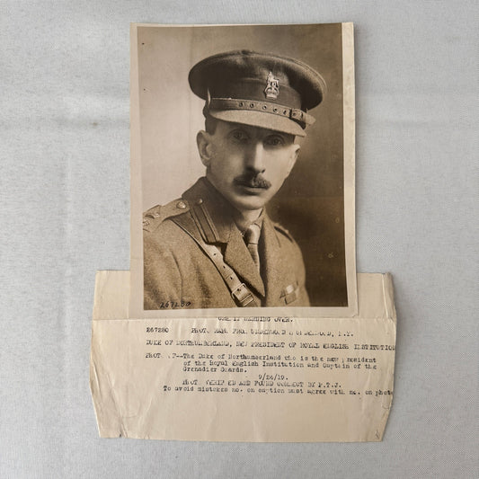 Duke of Northumberland President Royal English Institution Press Photo 1919