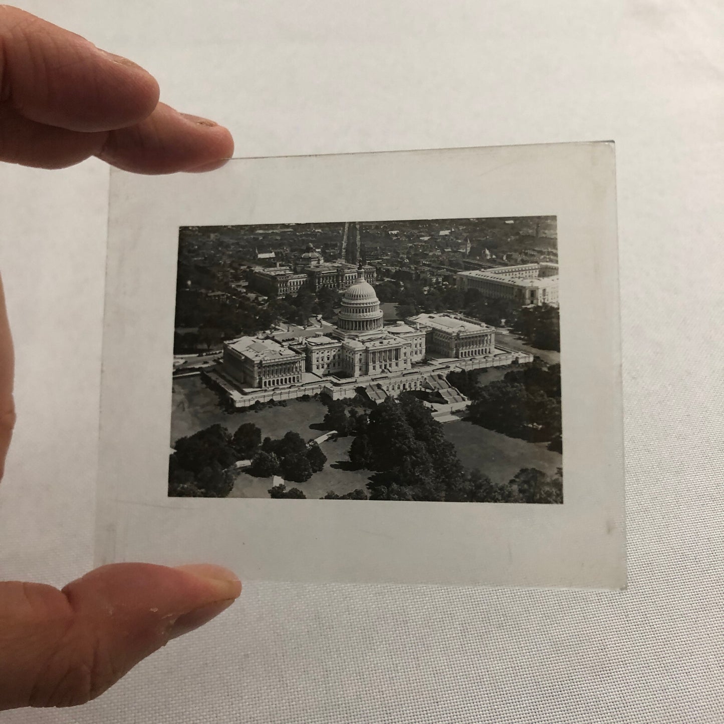 Glass Plate Lantern Slide United States Capitol Building Washington DC