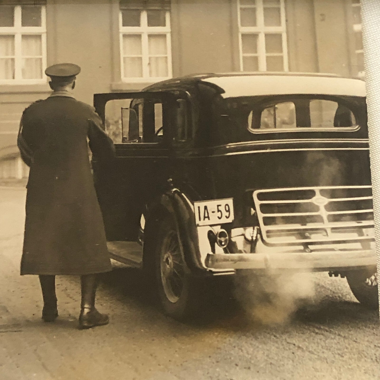 Press Photo Photograph American Ambassador to Germany Car Automobile 1934
