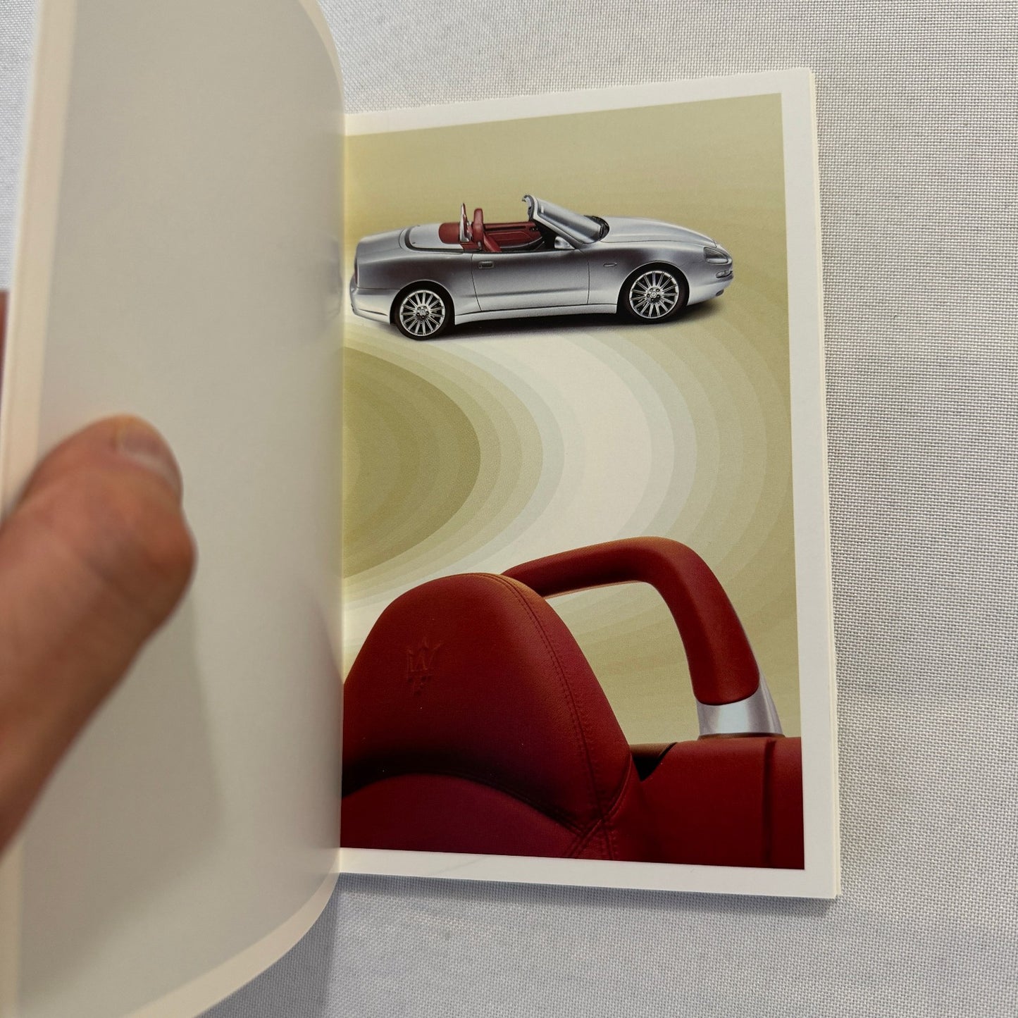 2001 Maserati Spyder Convertible Press Kit Brochure Photo CD Frankfurt Autoshow