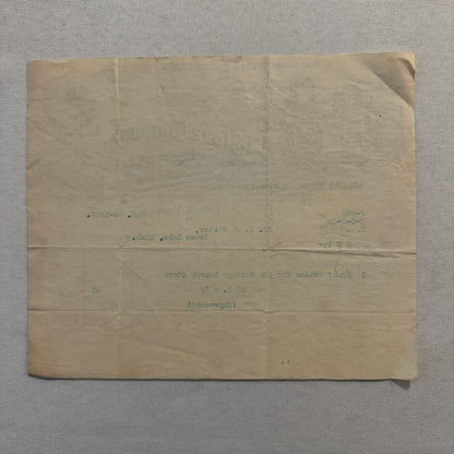 Art Stove Company Laurel Letterhead Invoice Document 1908 Detroit Michigan