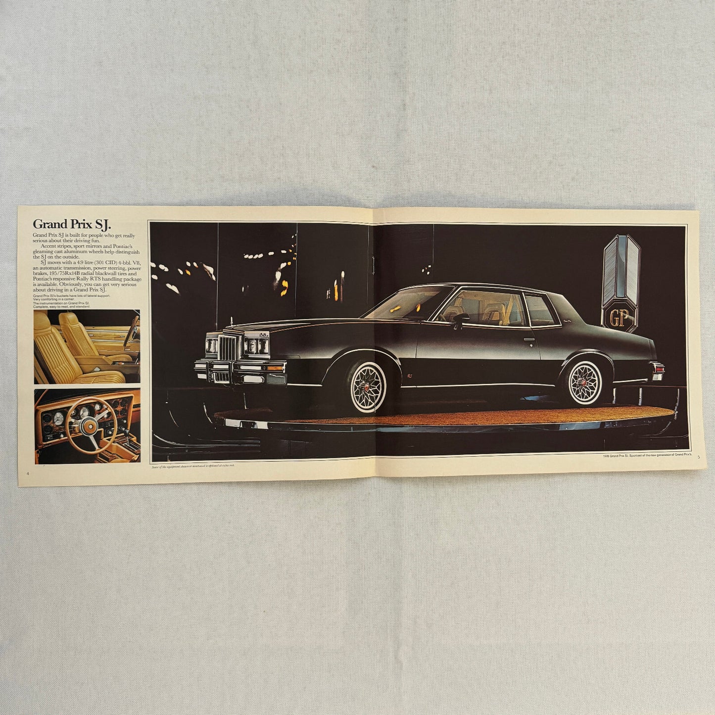 1978 Pontiac Grand Prix Car Sales Brochure Catalog Vintage Advertising Canadian
