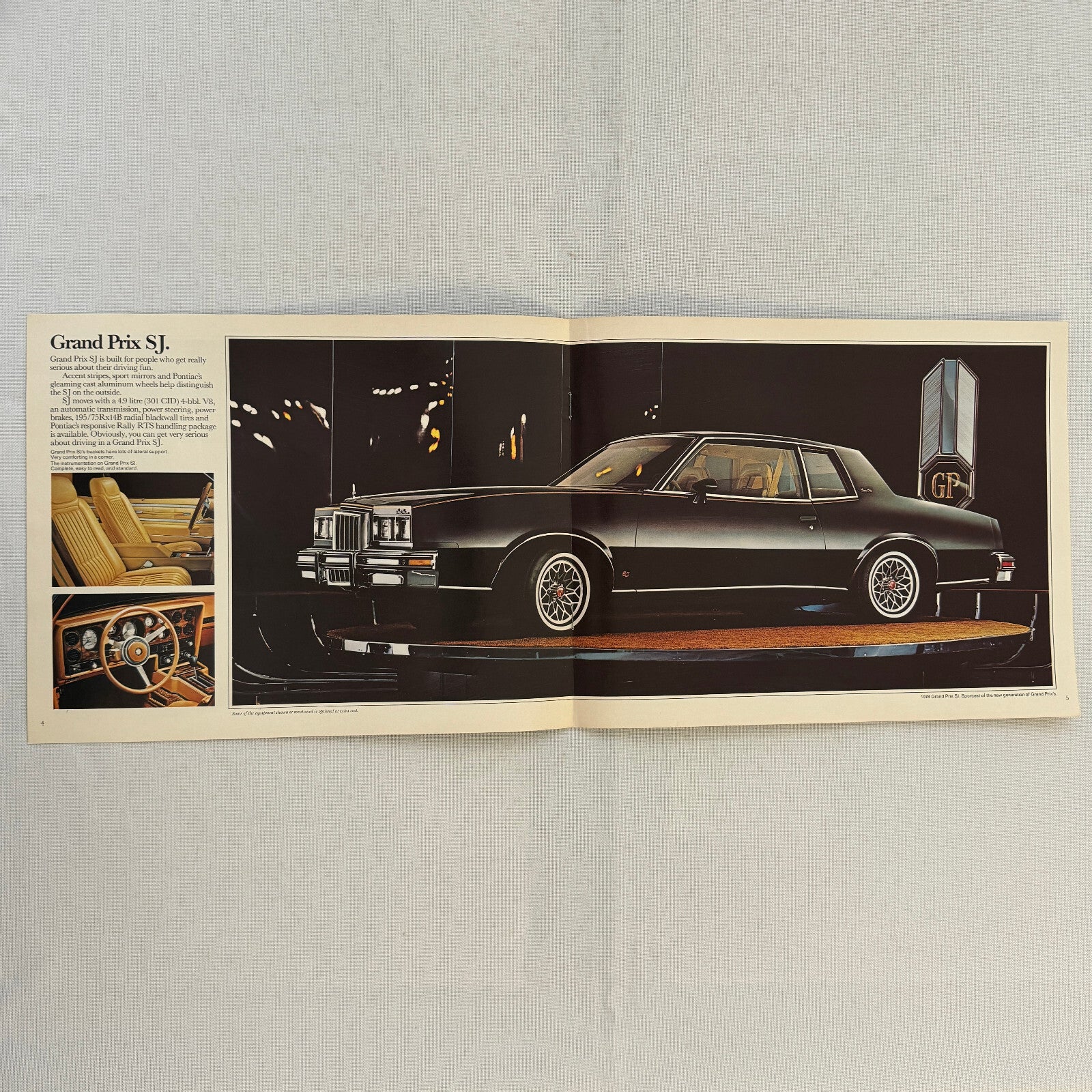 1978 Pontiac Grand Prix Car Sales Brochure Catalog Vintage Advertising Canadian