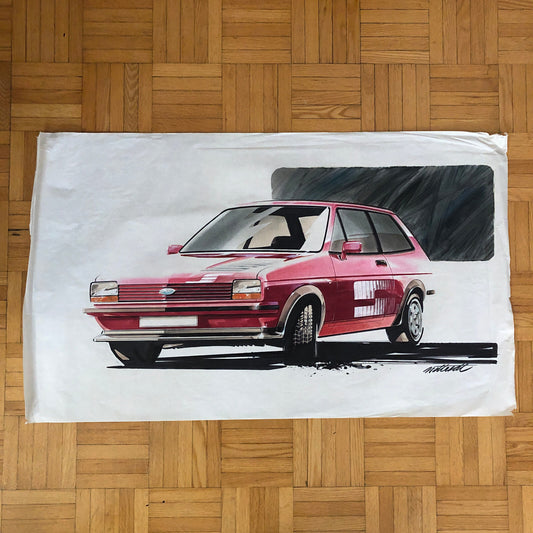 Car Styling Concept Illustration Art Drawing Sketch NOTTRODT Ford Fiesta S MK1