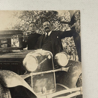 Antique Victory Car Automobile People Real Photo Postcard RPPC Photograph
