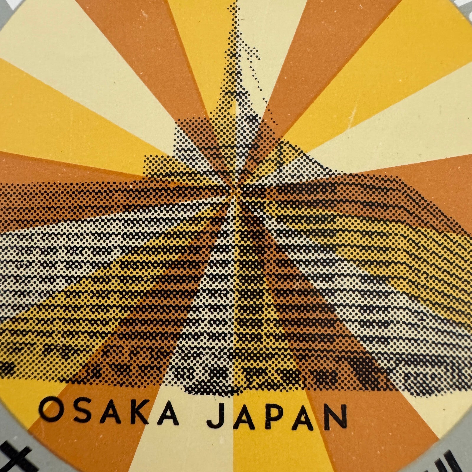 Vintage Travel Luggage Label Hotel Osaka Grand Osaka Japan