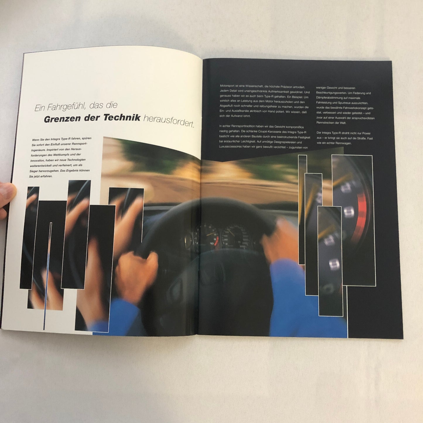 Honda Integra Type R Car Sales Brochure GERMAN Text European Market