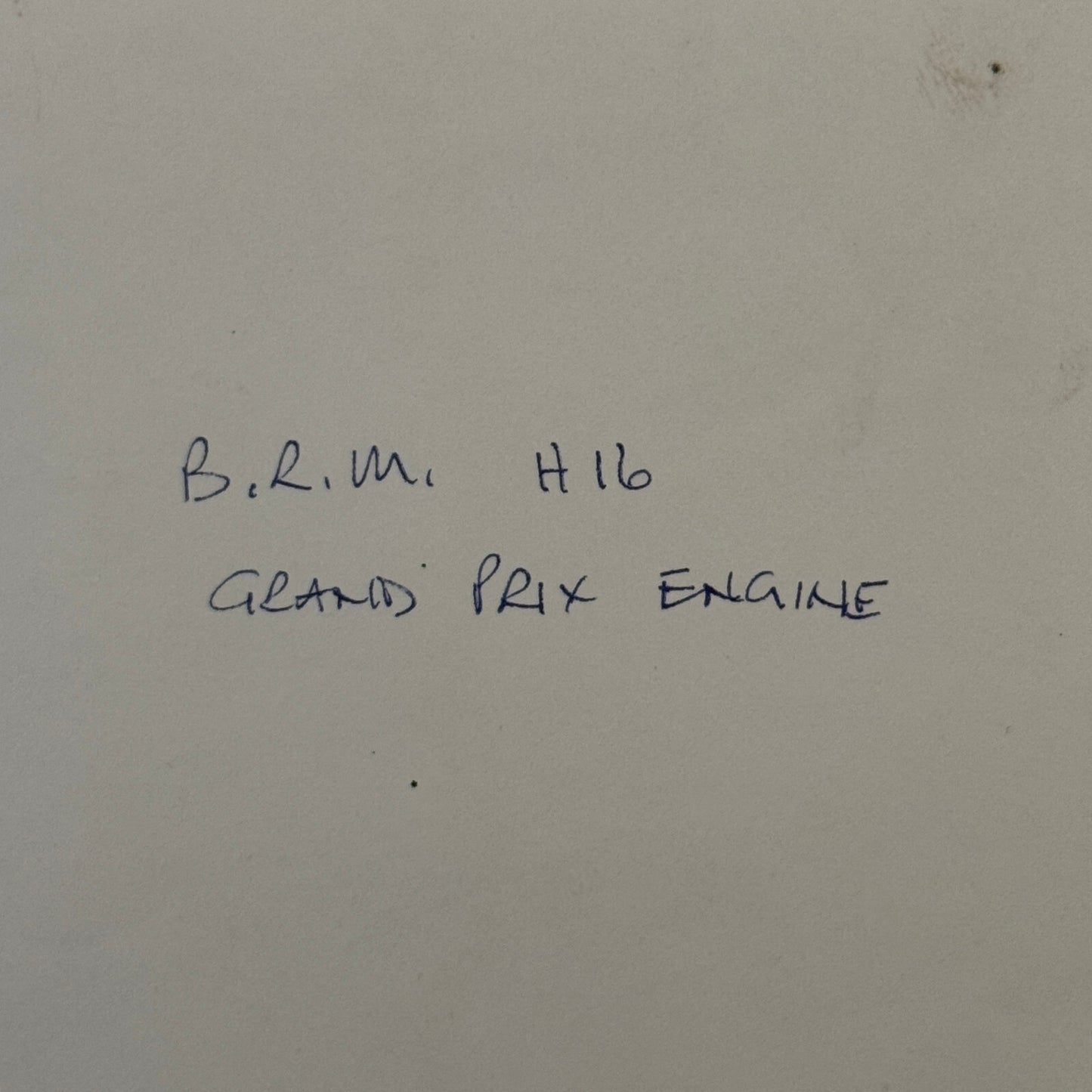 BRM H16 Grand Prix Racing Car Engine Photo Photograph Print Vintage