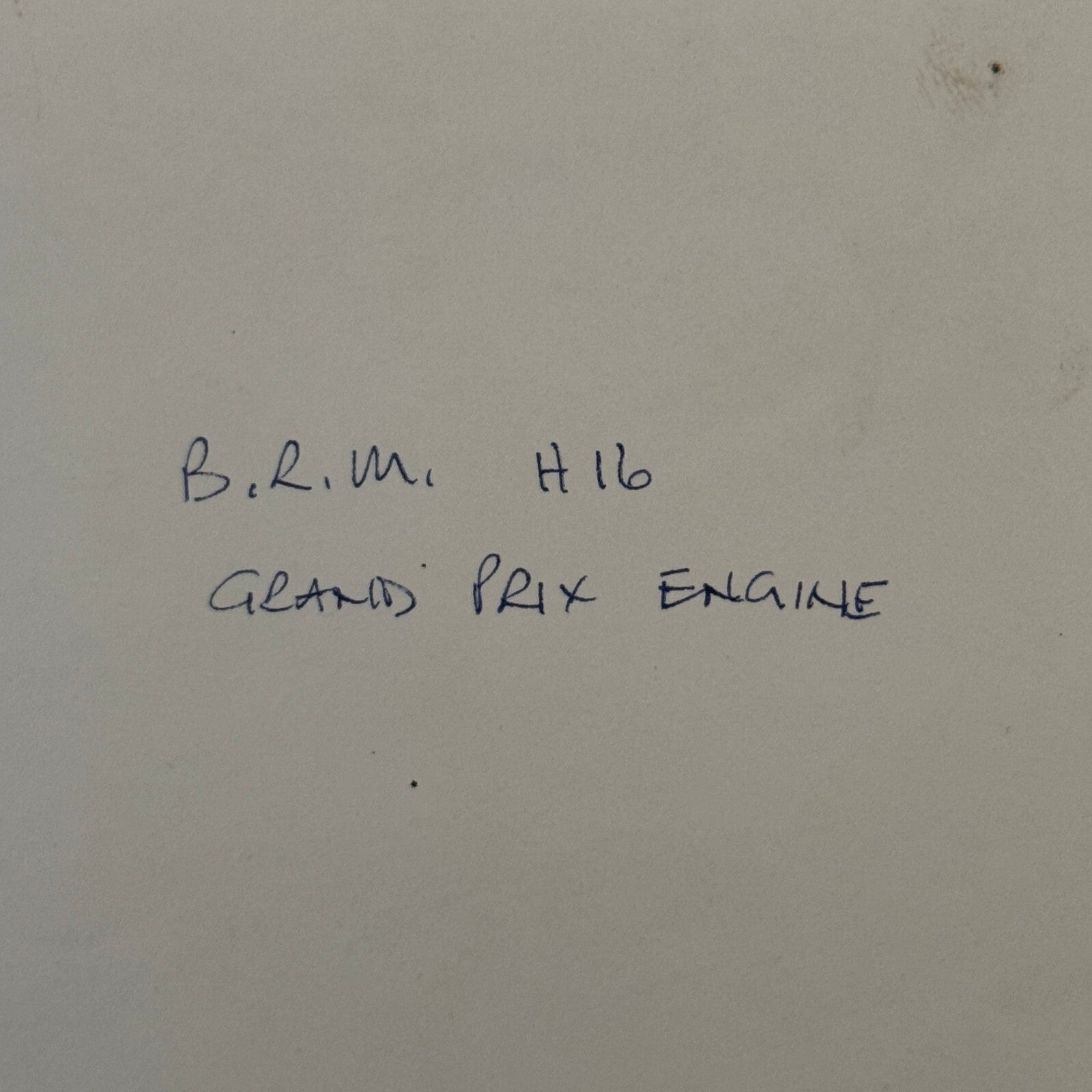 BRM H16 Grand Prix Racing Car Engine Photo Photograph Print Vintage
