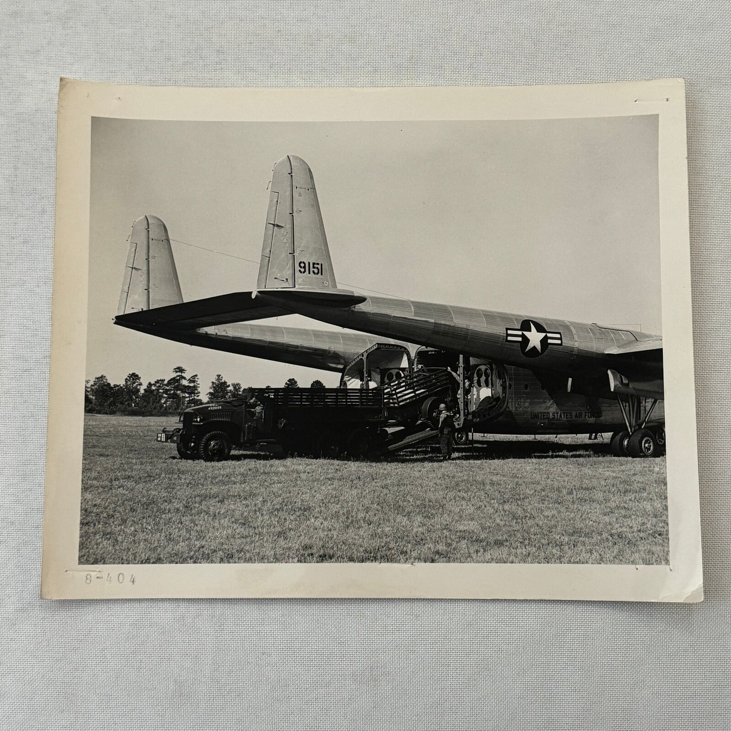 Fairchild Aircraft United States Air Force Airplane Plane Vintage Photo Truck