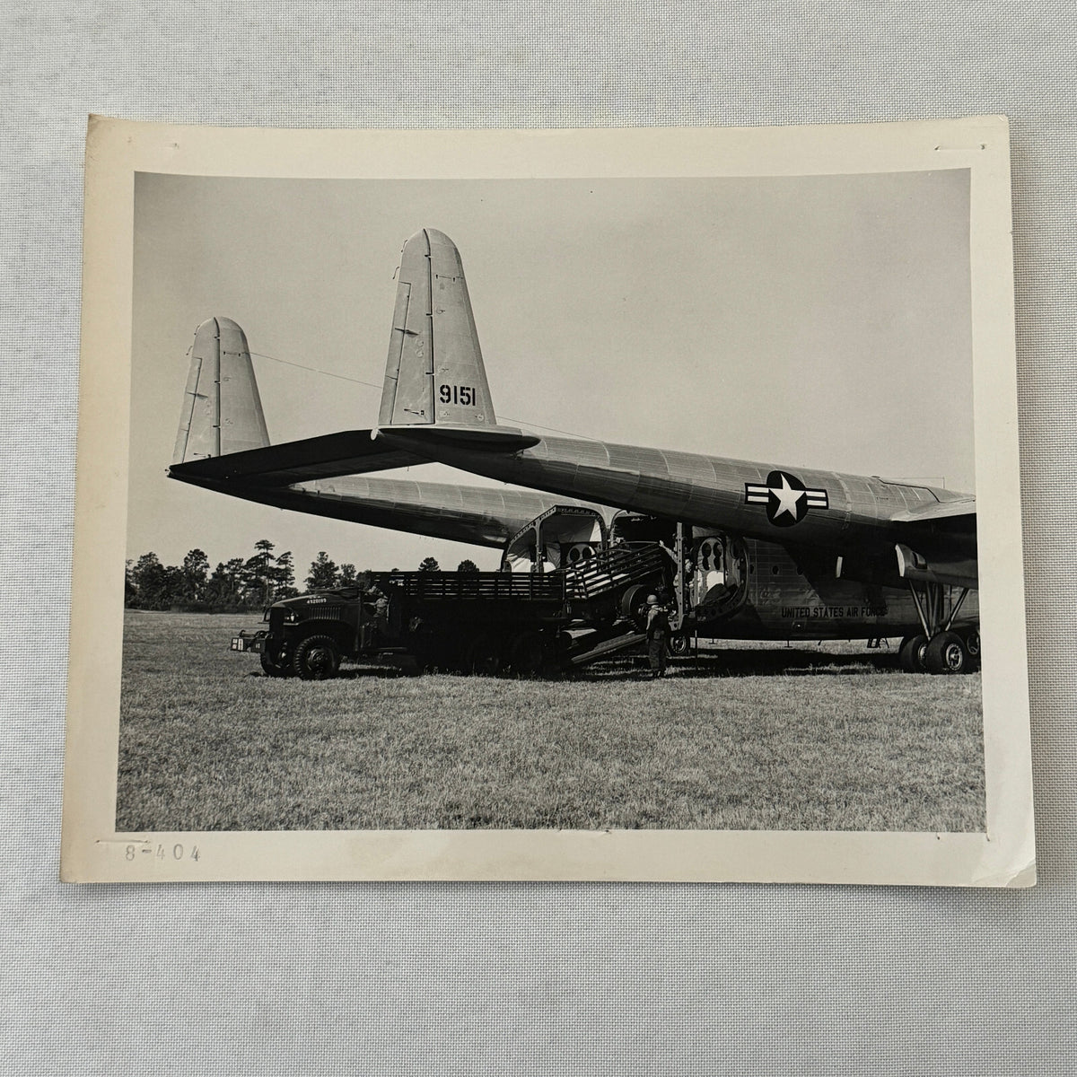 Fairchild Aircraft United States Air Force Airplane Plane Vintage Photo Truck